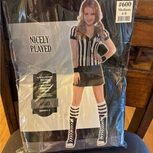 Striped Referee Costume with Socks